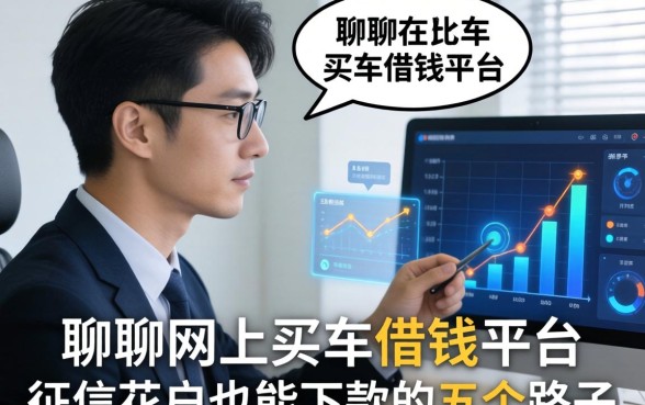 聊聊网上买车借钱平台：征信花户也能下款的五个路子