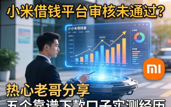 小米借钱平台审核未通过？热心老哥分享五个靠谱下款口子实测经历