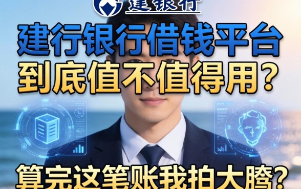 建行的借钱平台到底值不值得用？算完这笔账我拍大腿