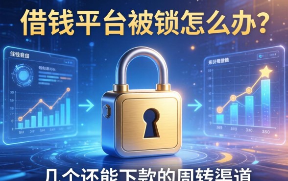借钱平台被锁怎么办？分享几个还能下款的周转渠道
