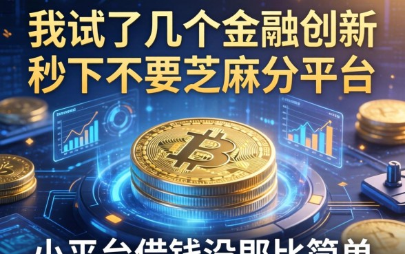 我试了几个金融创新秒下不要芝麻分的平台，发现小平台借钱没那么简单