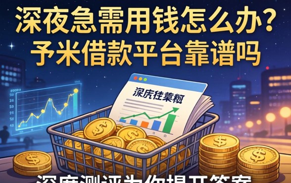 深夜急需用钱怎么办？予米借钱平台靠谱吗？这篇深度测评为你揭开答案