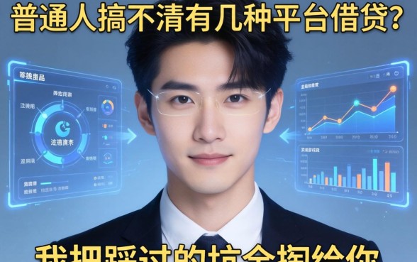 普通人搞不清有几种平台借钱？我把踩过的坑全掏给你