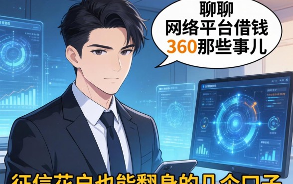聊聊网络平台借钱360那些事儿，征信花户也能翻身的几个口子