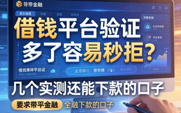 借钱平台验证多了容易秒拒？分享几个实测还能下款的口子