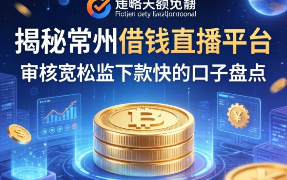 揭秘常州借钱直播平台：审核宽松且下款快的口子盘点