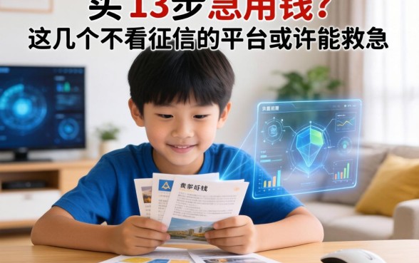 家里有13岁小孩急用钱？这几个不看征信的平台或许能救急