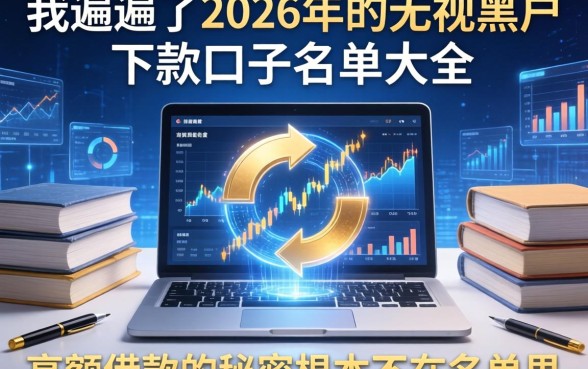 我翻遍了2026年的无视黑户下款口子名单大全，发现高额借款的秘密根本不在名单里