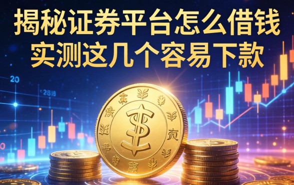 揭秘证券平台怎么借钱，实测这几个容易下款