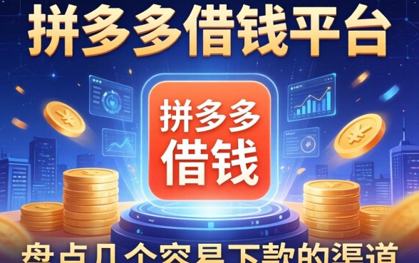 拼多多上有借钱的平台吗？盘点几个容易下款的渠道