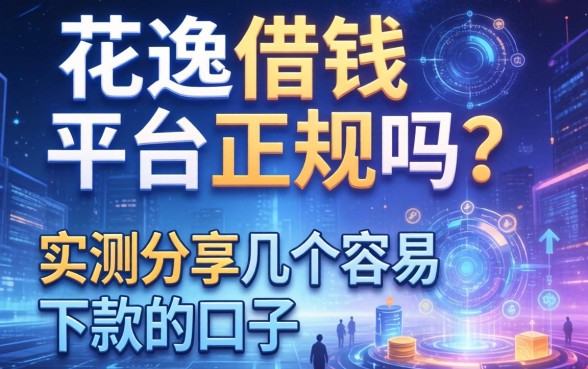 花逸借钱平台正规吗？实测分享几个容易下款的口子