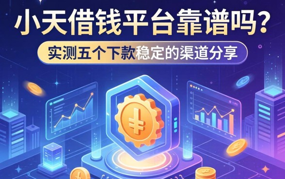小天借钱平台靠谱吗？实测五个下款稳定的渠道分享
