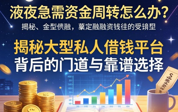 深夜急需资金周转怎么办？揭秘大型私人借钱平台背后的门道与靠谱选择