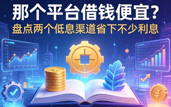 那个平台借钱便宜？盘点两个低息渠道省下不少利息