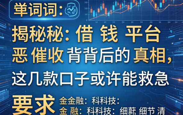 揭秘借钱平台恶意催收背后的真相，这几款口子或许能救急