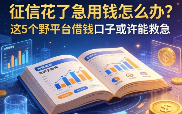 征信花了急用钱怎么办？这5个野平台借钱口子或许能救急