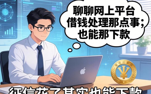 聊聊网上平台借钱处理那点事：征信花了其实也能下款