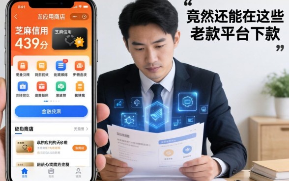 我翻遍了手机应用商店，发现芝麻信用439分竟然还能在这些老款平台下款