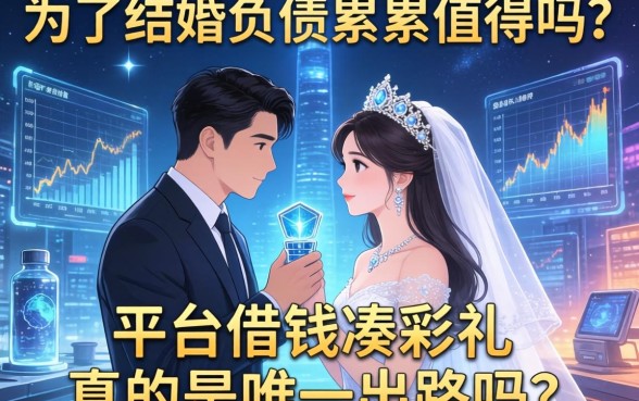 为了结婚负债累累值得吗？平台借钱凑彩礼真的是唯一出路吗？
