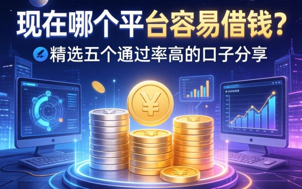 现在哪个平台容易借钱？精选五个通过率高的口子分享