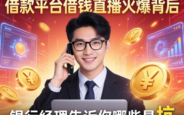 借款平台借钱直播火爆背后，银行经理告诉你哪些是坑