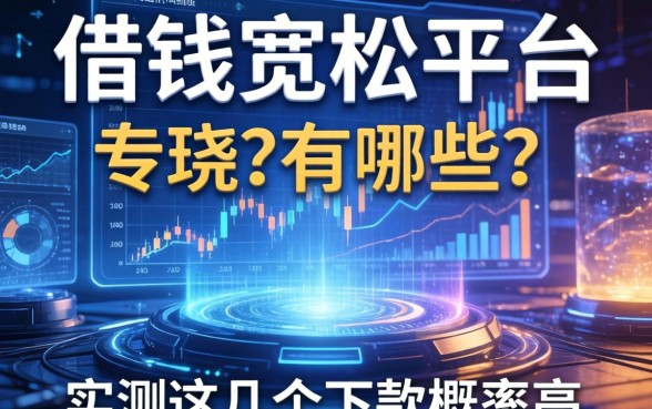 借钱宽松的平台有哪些？实测这几个下款概率高