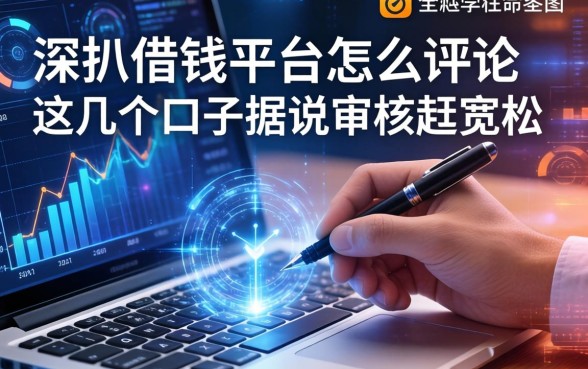 深扒借钱平台怎么评论，这几个口子据说审核挺宽松