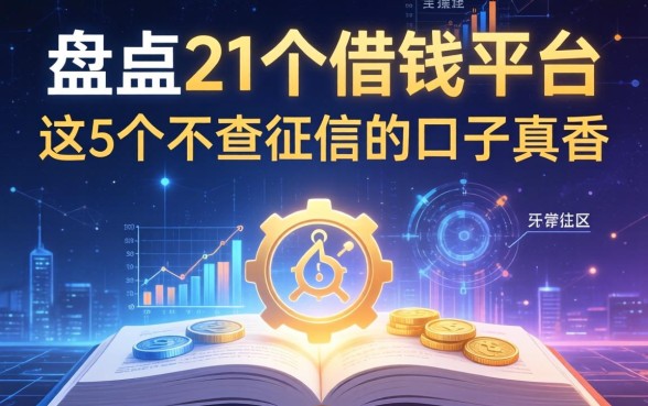 盘点21个借钱平台，这5个不查征信的口子真香