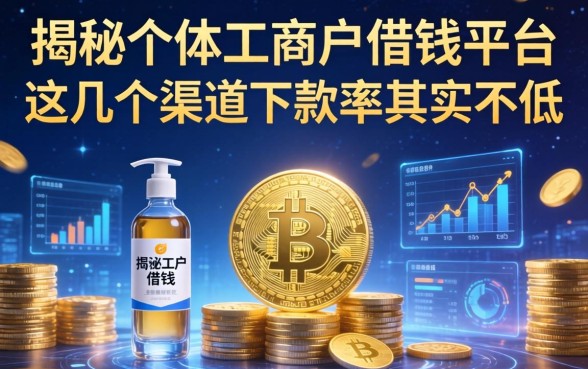 揭秘个体工商户借钱平台：这几个渠道下款率其实不低