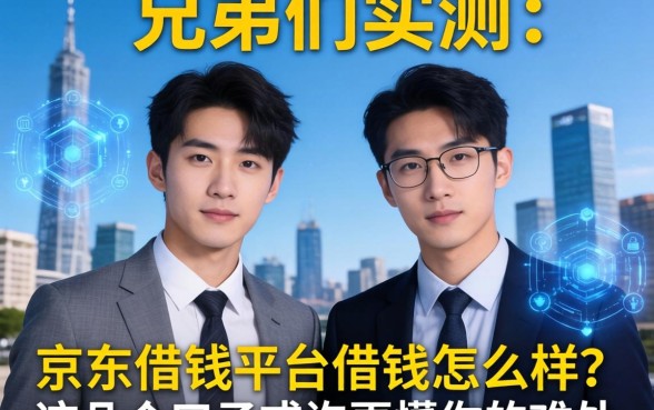 兄弟们实测：京东借钱平台借钱怎么样？这几个口子或许更懂你的难处