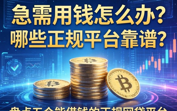 急需用钱怎么办？哪些正规平台靠谱？盘点五个能借钱的正规网贷平台