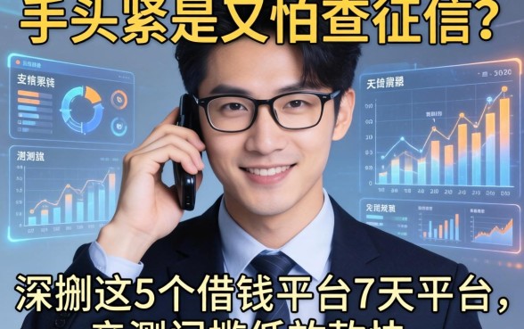 手头紧又怕查征信？深扒这5个借钱平台7天平台，亲测门槛低放款快