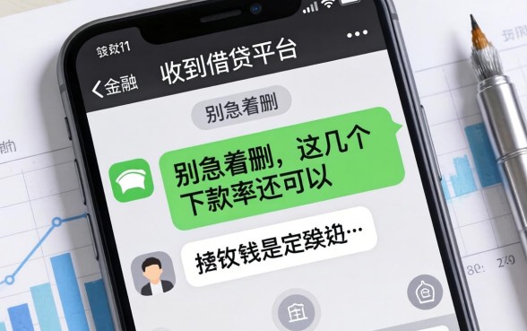 手机收到借钱平台短信别急着删，这几个下款率还可以