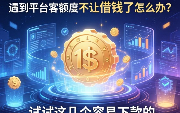 遇到平台有额度不让借钱了怎么办？试试这几个容易下款的