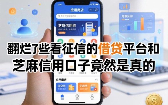 我翻烂了手机应用商店，发现这些不看征信的借贷平台和芝麻信用口子竟然是真的