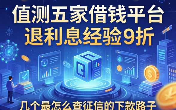 实测五家借钱平台退利息经历，分享几个不怎么查征信的下款路子