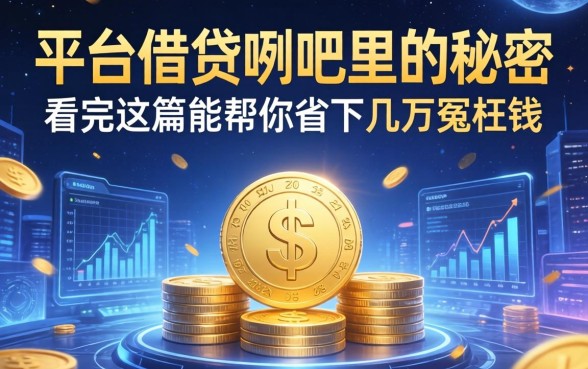 平台借钱贴吧里的秘密，看完这篇能帮你省下几万冤枉钱