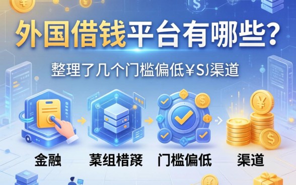 外籍借钱平台有哪些？整理了几个门槛偏低的渠道