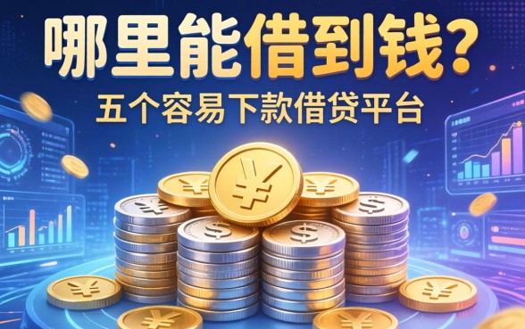 哪里能借到钱？分享五个容易下款的借贷平台