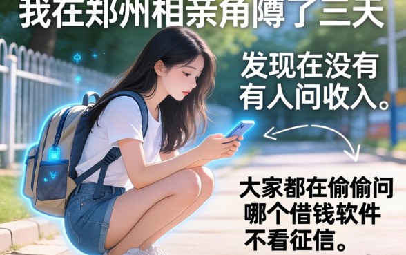 我在郑州相亲角蹲了三天，发现没人问收入，大家都在偷偷问哪个借钱软件不看征信