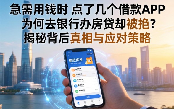 急需用钱时点了几个借款APP，为何去银行办房贷却被拒？揭秘背后真相与应对策略