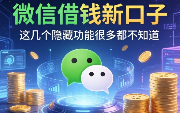 微信借钱新口子：这几个隐藏功能很多人都不知道