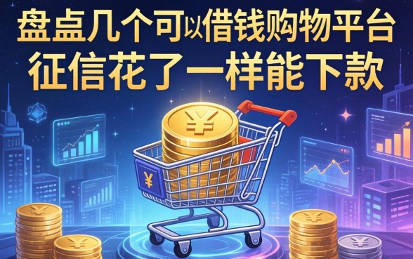 盘点几个可以借钱的购物平台，征信花了一样能下款