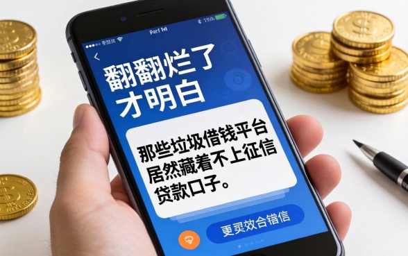 我翻烂了手机才明白，那些垃圾借钱平台居然藏着不上征信的贷款口子