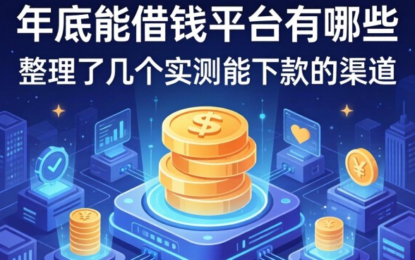年底能借钱平台有哪些？整理了几个实测能下款的渠道