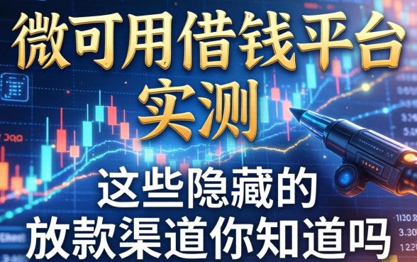 微可用借钱平台实测：这些隐藏的放款渠道你知道吗
