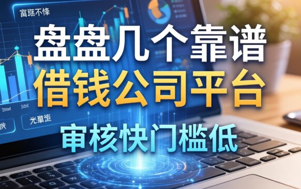 盘点几个靠谱的借钱的公司平台，审核快门槛低