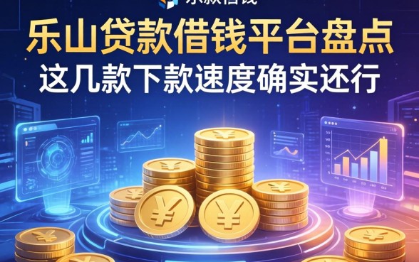 乐山贷款借钱平台盘点：这几款下款速度确实还行