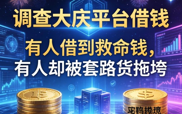 调查大庆平台借钱：有人借到救命钱，有人却被套路贷拖垮