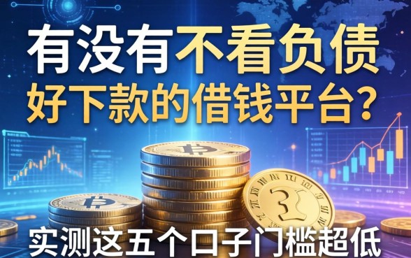 有没有不看负债好下款的借钱平台？实测这五个口子门槛超低